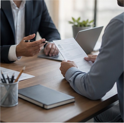 Professional career mentoring session